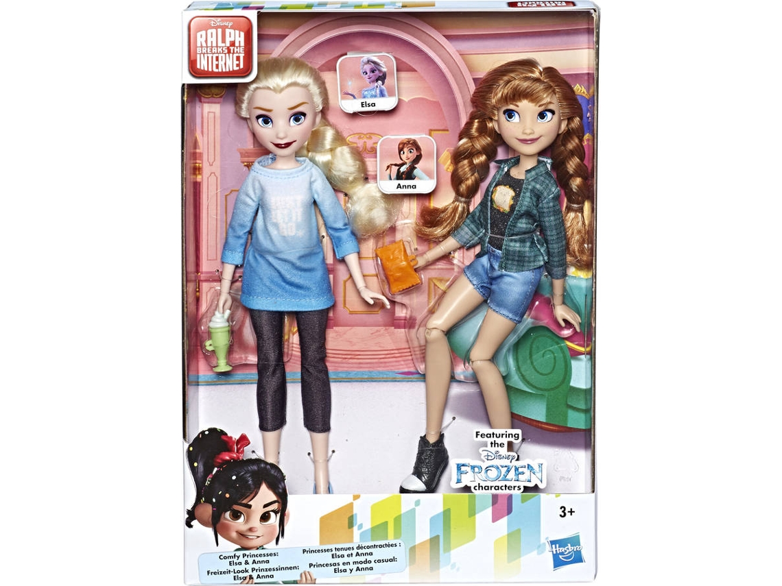 Boneca DISNEY Princess Comfy Squad Elsa e Anna Frozen (Idade Mínima: 3  anos) | Worten.pt