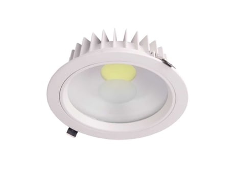 Downlight LED Redondo Embutido 35W 2850lm Ø20cm 3000K Branco Eilen