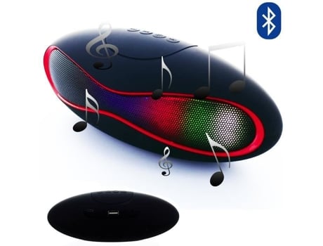 Mini Coluna Bluetooth HIGH-TECH & BIEN-ETRE Rugby Preto para Blackberry 9720