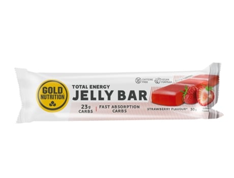 Caixa de 15 Barras Energéticas GOLDNUTRITION Jelly Bar Morango - 30 g (15 x 30 g)