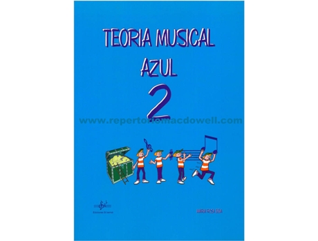 Livro Teoría Musical Azul de Maria Rosa Egia (Espanhol)