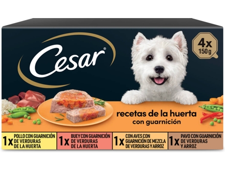 Ração para Cães  (4x150 g - Húmida - Todas as Idades - Sabor: Frango e Vegetais)