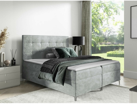 Cama Continental Baltimore MOVEIS.PT Tecido (208x205x112 cm)