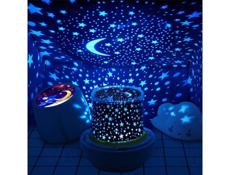 Starry bola de cristal projetor atmosfera luz lâmpada decorativa