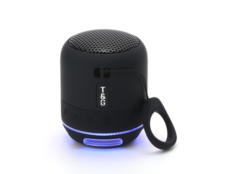 Coluna Wireless Portátil Pequena e Prática com Luzes Led S/ Fio com Pega M2 Tec Tg-294 Preto