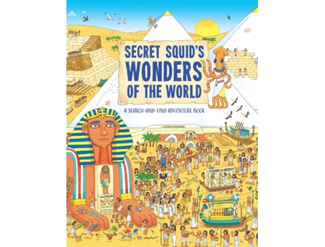 Livro Secret Squids Wonders of the World de Hungry Tomato (Inglês)