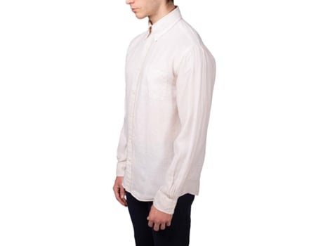 T-Shirt de Homem BROOKS BROTHERS Mens Button Down Linho Bege (L)