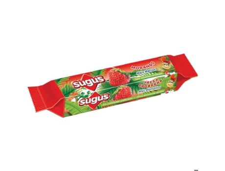 SUGUS Caramelo Mastigável com Sabor a Morango em Stick 45 G