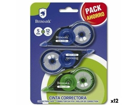 Fita Corretora BISMARK Azul Verde 5 Mm 12 M 12 Unidades