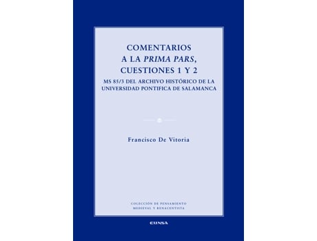 Livro Comentarios A La Prima Pars, Cuestiones 1 Y 2 de VVAA (Espanhol)