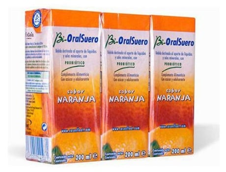 BI-oral soro laranja Pack tijolo 3 x 200 ml