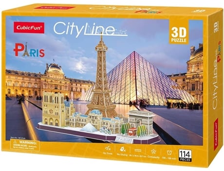 Puzzle 3D  Paris (8 anos - 114 peças)