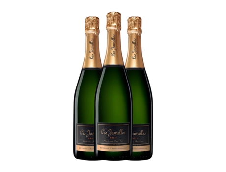 Espumante LES JAMELLES Chardonnay Pinot Noir Méthode Traditionnelle Schaumwein Brut (0.75 L - 3 Unidades)