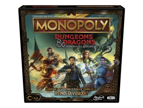 Jogo de Tabuleiro MONOPOLY Dungeons & Dragons: Honor Among Thieves (Idade Mínima Recomendada: 8 anos - Versão em Espanhol)