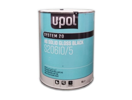 Tinta U-POL Monocoat Preto 2:1 S20610 Hs 5 Lt