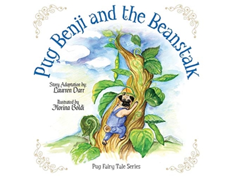 Livro Pug Benji and the Beanstalk de Laurren Darr (Inglês)