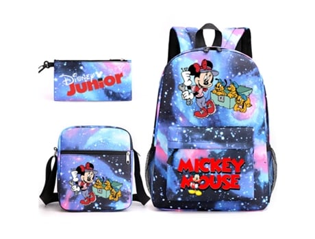 KOHREE Conjunto de Três Peças de Mochila de Estudante Do Mickey Mouse