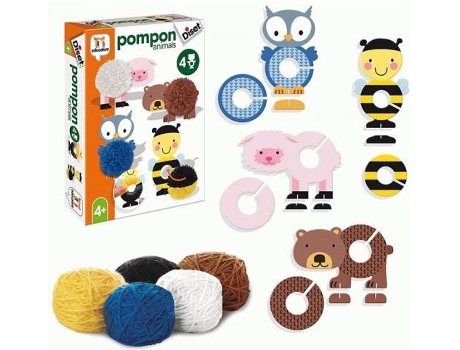 Jogos Educativos com Linhas  Pompon Animais