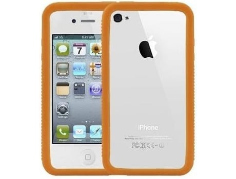 Capa iPhone 4 LOGOTRANS Burl Series Laranja