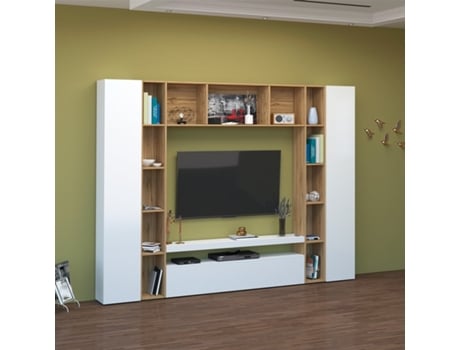 Armário de Tv Moderno Branco Móvel Elegante Arkel Wh WEB FURNITURE