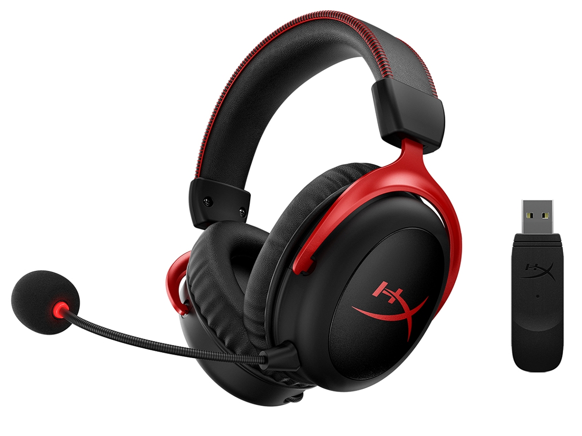 Auscultadores Gaming Wireless HYPERX Cloud II (Over Ear - Multiplataforma - Noise  Cancelling - Preto)