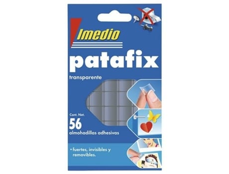 Adesivos Imedio Patafix Dupla face Transparente (12 Unidades)