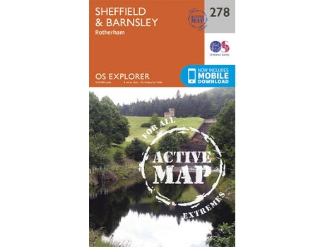 Livro sheffield and barnsley de ordnance survey (inglês)