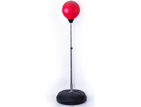 Bola de Velocidade POWERFIT com Base Preto e Vermelho (42 x 42 x 125-145 cm)