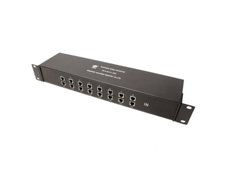 Bematik Protetor Contra Surtos Rj11 Rj12 Telefone 10Ka 110V 16 Portas de 4 Pinos Rack de 19