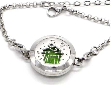 Pulseira ZEN'ARÔME Cup Cake (Aço Inoxidável - Prateado - 23 x 2.5 cm)