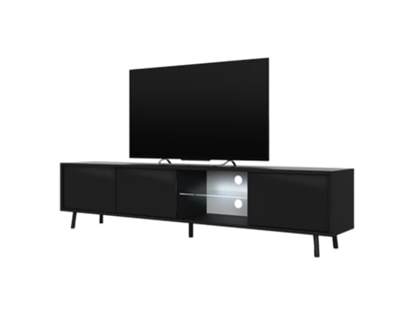 Móvel de TV TV SELSEY Galhad Preto (175 x 51 x 31.3)