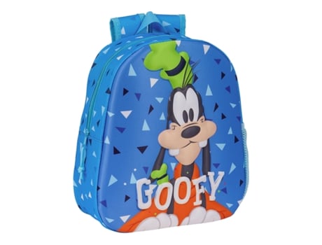 Mochila Infantil 3D CLÁSICOS DISNEY Goofy (Azul - 3D - Poliéster 300D)