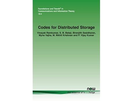 Livro Codes for Distributed Storage de Vinayak Ramkumar, S B Balaji et al. (Inglês)