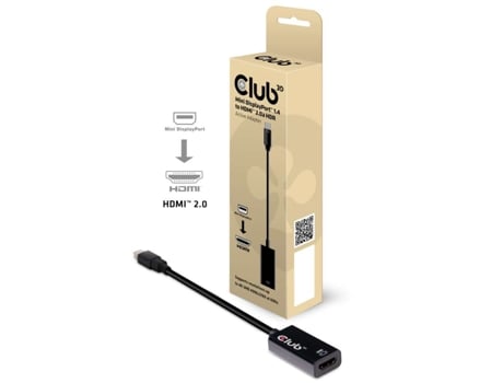 Adaptador HDMI CLUB3D (Mini DisplayPort - HDMI 2.0)