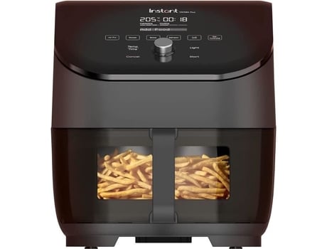 INSTANT Pot Vortex Plus 1700W Fritadeira 6 em 1 Sem Óleo com Vidro Transparente Funções de Fritadeira de Ar Assado Pastelaria Grelhador