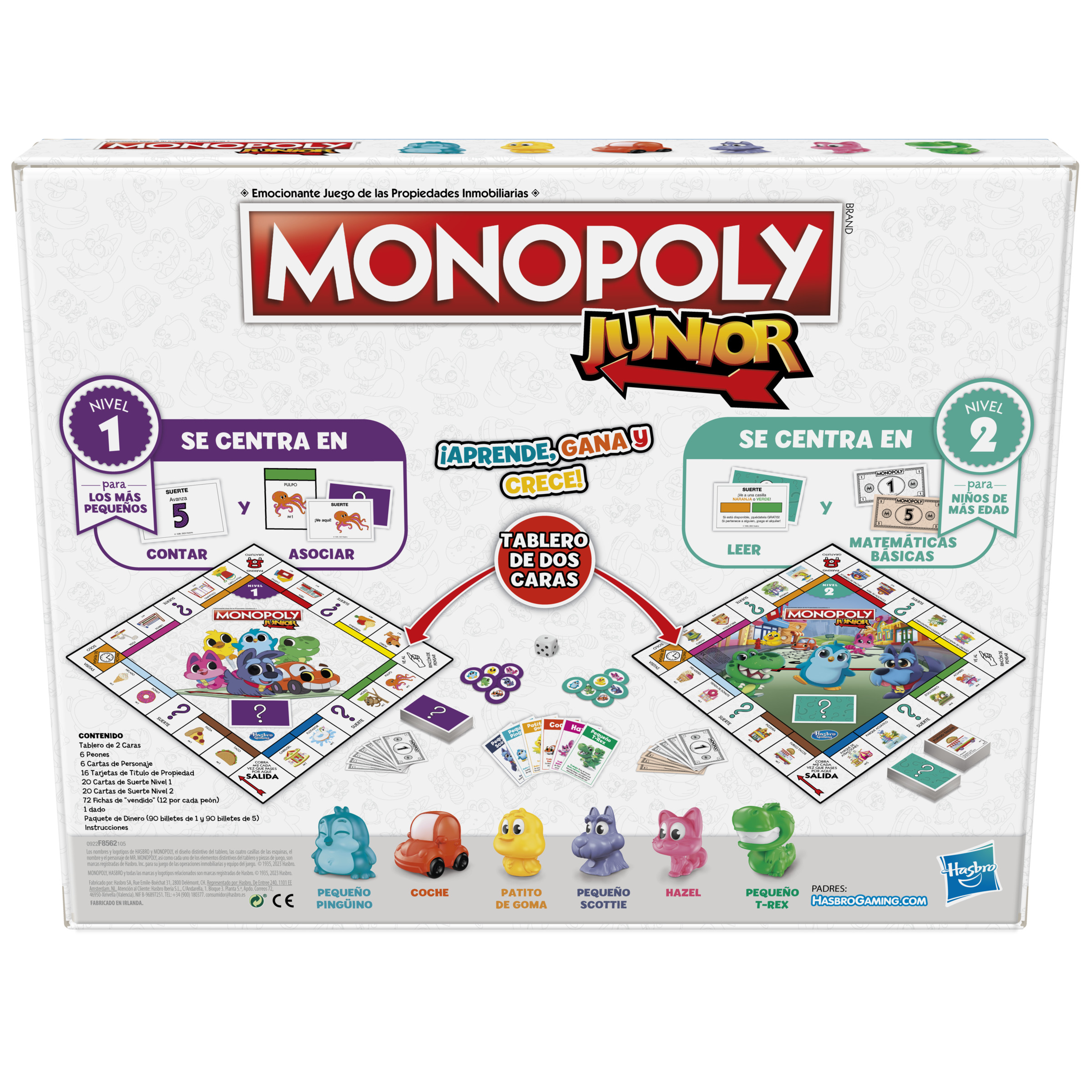 Jogo de Tabuleiro MONOPOLY Junior (Idade Mínima Recomendada: 4 anos -  Versão em Português)