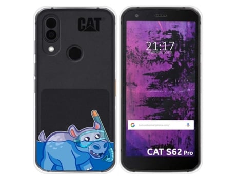 Capa CAT S62 Pro TUMUNDOSMARTPHONE Desenhos Transparente Multicor