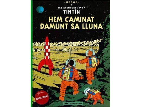 Livro Hem caminat damunt sa Lluna de Herge (Catalão)