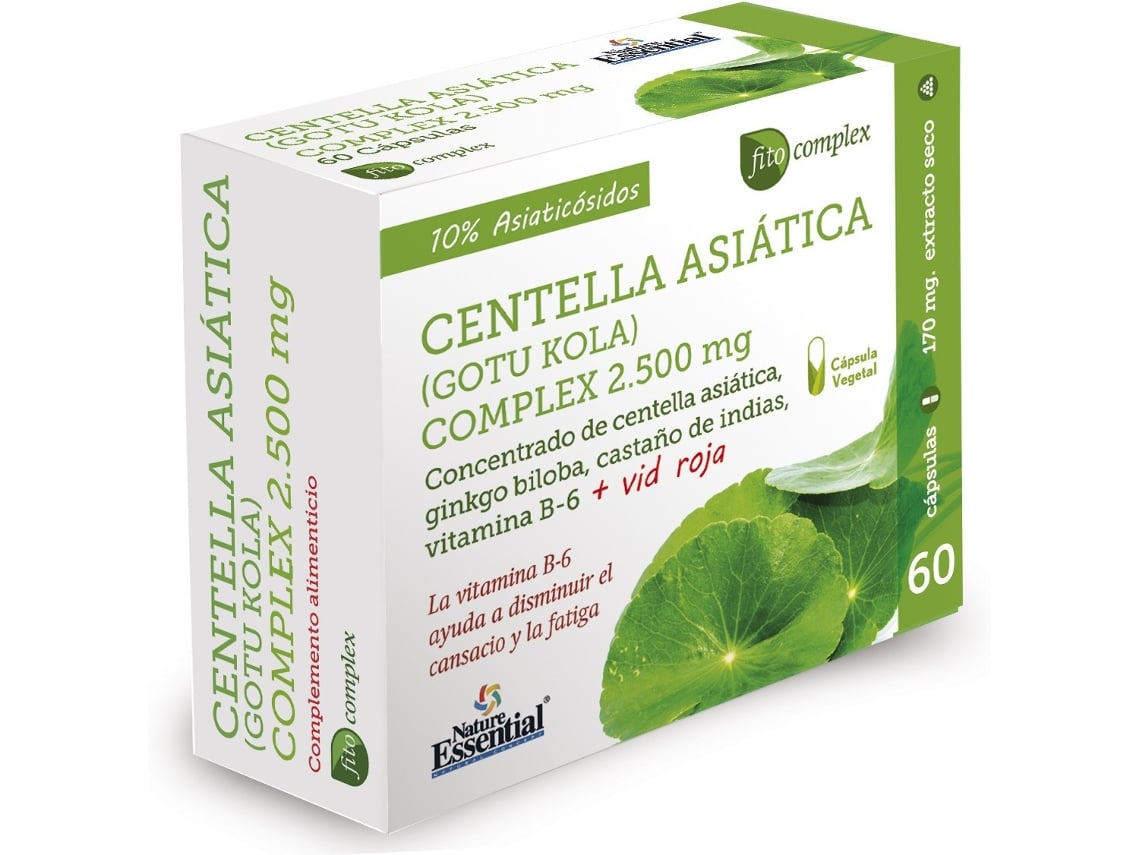 Suplemento Alimentar Nature Essential Centella Asiatica Complex Ext Seco 60 Vcap 2500 Mg 0159