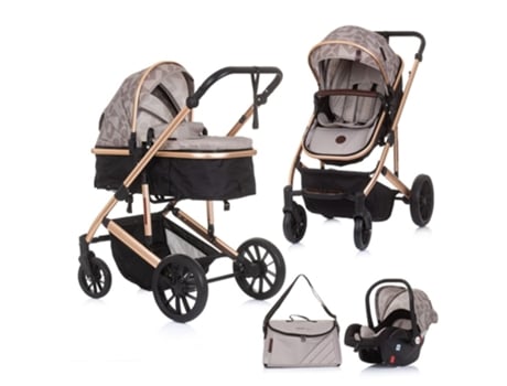 Carrito de Bebé LORELLI Tres Piezas Convertible Alexa Light Grey