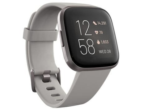 Smartwatch FITBIT BY GOOGLE Versa 2 Cinzento 40 mm Pulseira Silicone GPS