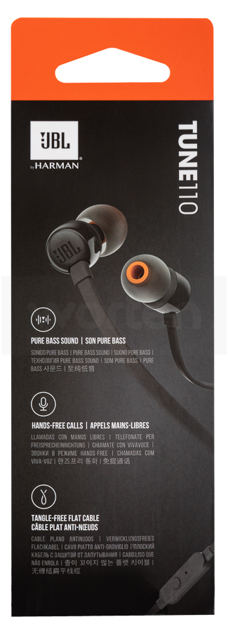 JBL Auriculares com Fio T 110 (In Ear - Microfone - Preto) - Comprar en  EGITANA Musical España