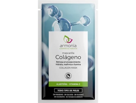 Máscara Facial  Colágeno, Alantoína e Vitamina E (1 Un)