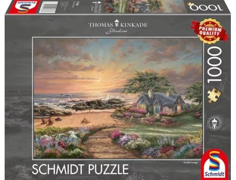 Puzzle SCHMIDT SPIELE Thomas Kinkade Studios: Seaside Cottage 1000 Peças Panorâmico