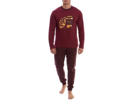 Pijama de Inverno Masculino de Manga Comprida Klp4 KISSES AND LOVE