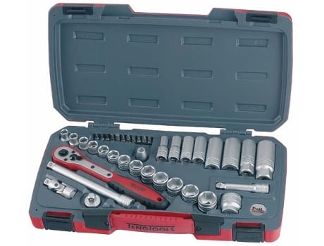 Conjunto de chave de soquete TENGTOOLS 167930106 3/8 T3839 39 unidades