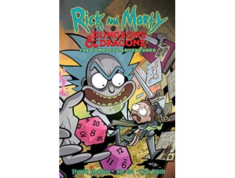 Livro Rick and Morty vs. Dungeons Dragons Complete Adventures de Jim Zub e Patrick Rothfuss (Inglês)