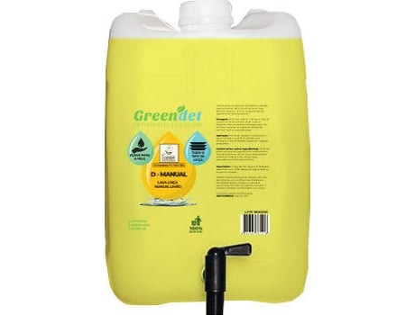 Detergente de Loiça Manual GREENDET D-Manual Ecolabel (30 L)