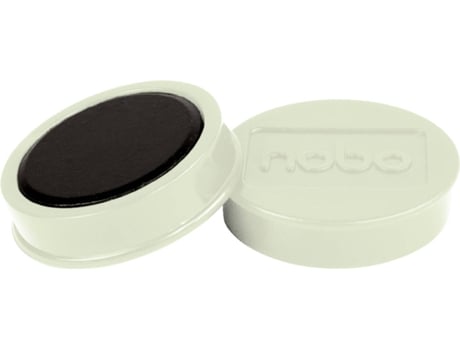 Pack 10 Ímanes NOBO 38 mm (Branco)