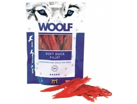 Snack para Cães WOOF (100g - Sabor: Filetes de Pato)